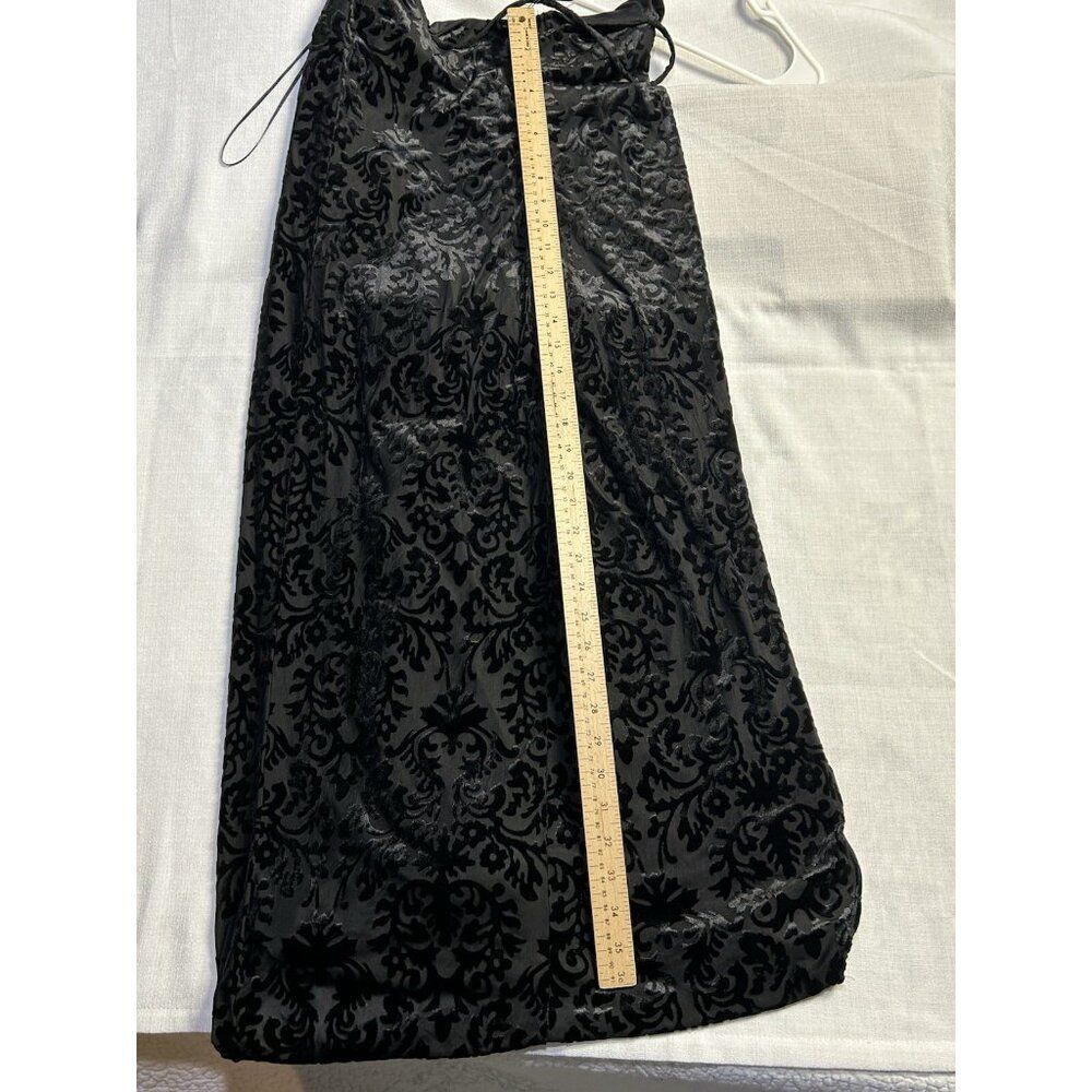 Zara Velvet Feel Printed Asymmetrical Dress with Side Buckle Size Large - Picture 15 of 16